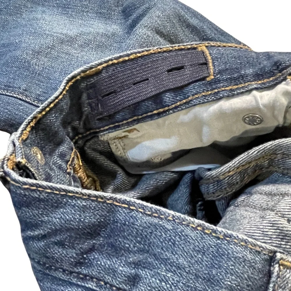 Kids Place Straight Distressed jeans adjustable waist denim jeans size 5‎